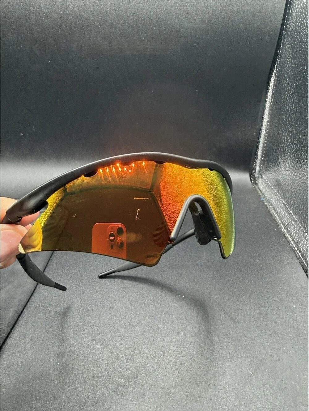 Oakley New M Frame Matte Black/Vented Fire Sweep Lenses